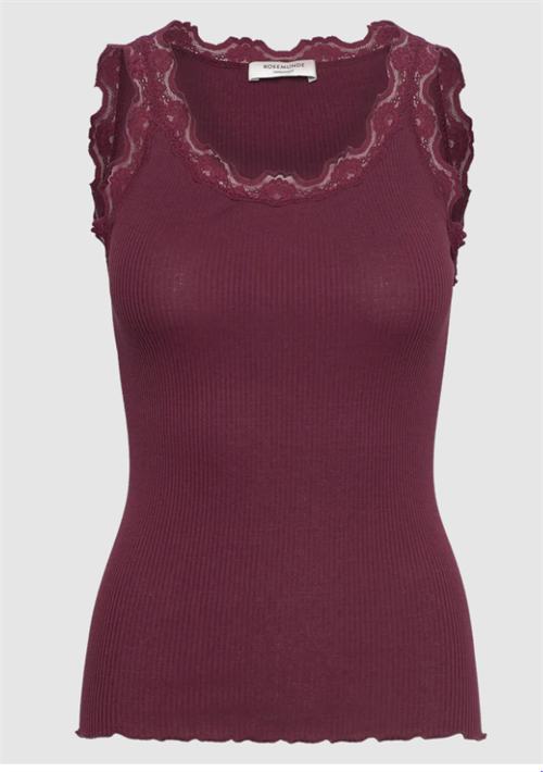 Rosemunde Babette Silketop med Blonde, Tawny Port